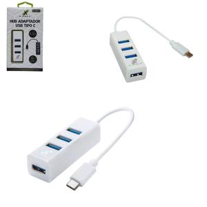 HUB USB-C COM 4 PORTAS USB 3.0 XC-HUB-10 X-CELL