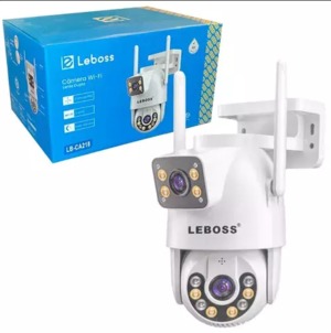 Câmera Wi-fi 3MP Com Lente Dupla Visão Noturna Detecção De Movimento LB-CA218 LEBOSS