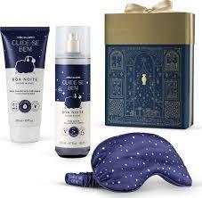 ESTOJO CUIDE-SE BEM BOA NOITE NATAL 2024 (3) ITENS. LOÇÃO HIDRATANTE COORPORAL 200ML - BODY SPLASH 200ML - MÁSCARA DE DORMIR 584628 O BOTICARIO