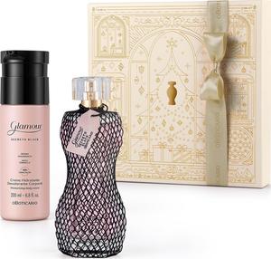 ESTOJO GLAMOUR SECRETS BLACK NATAL 2024 (2) ITENS. GLAMOUR COLÔNIA 75ML - CREME HIDRATANTE CORPORAL 200ML 584499 O BOTICARIO