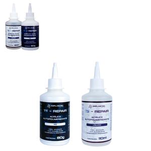 Kit De Resina Acrílica Auto Polimerizante Liquido 110ML E Pó 80G TS-REPAIR IMPLASTEC