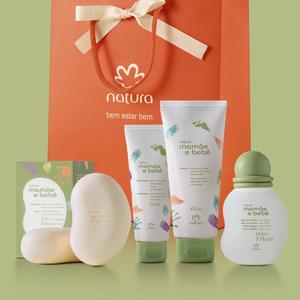 CONJUNTO MAMAE E BEBE (4) ITENS. COLÔNIA 100ML - SABONETE EM BARRA 2X100 - SHAMPOO 100ML - CONDICIONADOR 50ML 208406 NATURA