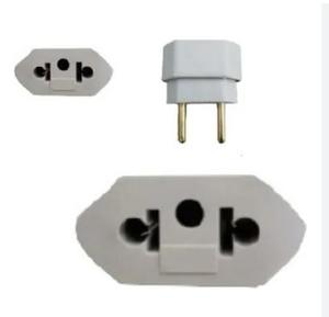 Adaptador Chato para Redondo 25A 250V Branco Tomada GENERICO