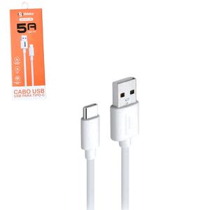 Cabo USB Para TYPE-C 2 Metros 5A CB-TPC-2M SHINKA