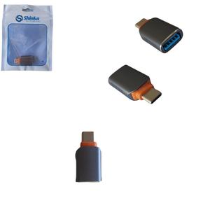 Adaptador OTG USB 3.0 Fêmea Para USB-C Macho USB-C SHINKA