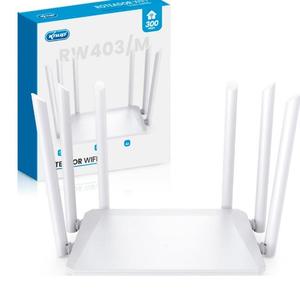 Roteador De Sinal WIFI 300Mbps 2.4Ghz Com Portas 4 x LAN, 1x WAN KP-RW403/M KNUP