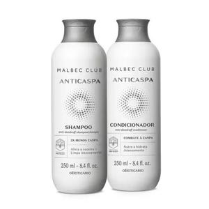 COMBO MALBEC CLUB ANTICASPA SHAMPOO 250ML + CONDICIONADOR 250ML 502127 BELLA FAMME