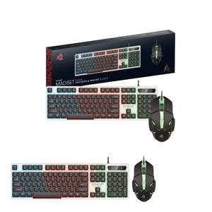 Kit Teclado e Mouse Gamer Com LED Padrão ABNT2 KP-TE124 KNUP