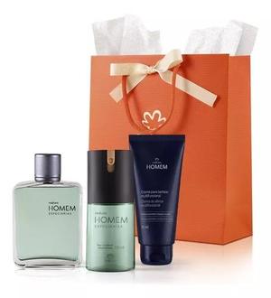 ESTOJO HOMEM ESPECIARIS 3 ITENS, COLONIA 100ML /PÓS BARBA 100ML /DESODORANTE SPRAY 100ML 888491 NATURA