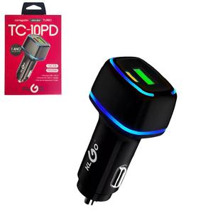 Carregador Veicular Turbo Com Entradas USB e USB-C QC3.0 / PD25W TC-10PD KLGO