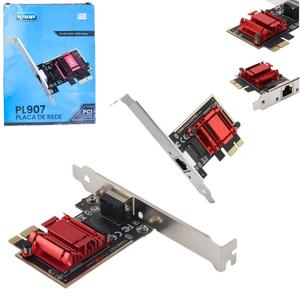 Placa de Rede para PC PCI Express RJ45 10/100/1000/2500 Mbps KP-PL907 KNUP