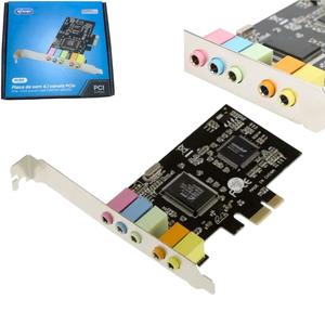 Placa De Som 4.1 Canais PCIe Chipset CMI8738+ASM1083 KP-PL911 KNUP