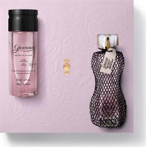 KIT GLAMOUR SECRETS BLACK COLONIA 75ML/OLEO PERFUMADO 150ML MAES 2025 874149 BOTICARIO