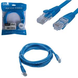 Cabo Patch Cord CAT6 2 Metros Azul 2F-CAT6-2M-BL 2 FLEX