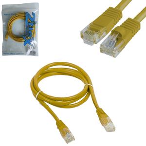 Cabo De Rede Patch Cord Cat5e 5 Metros Amarelo 1088 2 FLEX
