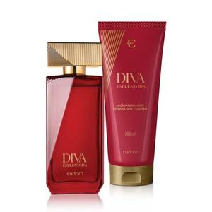 ESTOJO EUDORA DIVA ESPLENDIDA 2 ITENS COLONIA 100ML + HIDRATANTE 200ML 935413 Eudora