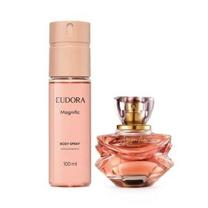 ESTOJO EUDORA MAGNIFIC 2 ITENS EDP 75ML + BODY SPLASH 100ML 932207 Eudora