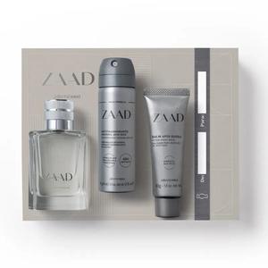 ESTOJO ZAAD TRADICIONAL 3 ITENS EDP 50ML+AEROSOL 31G+BALM POS BARBA 40G NAMORADOS 2025 401215 BOTICARIO