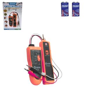 Kit Testador Localizador De Cabos De Rede e Telefonia 8vp-p LT-M169 LOTUS