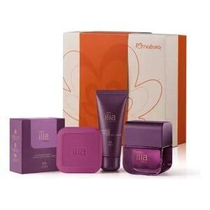ESTOJO ILIA CLASSICO 3 ITENS DEO PARFUM 50ML + HIDRATANTE CORPORAL 80ML + SABONETE LIQUIDO 80ML 032869 NATURA