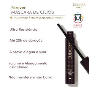 MASCARA DE CILIOS EUDORA MAKE FOREVER PRETO 8G 874033 Eudora