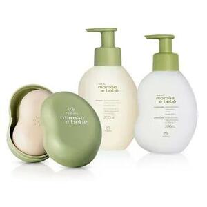 CONJUNTO MMBBB CABELO E CORPINHO SHAMPOO+CONDICIONADOR+SABONETE + SABONETEIRA 209557 NATURA