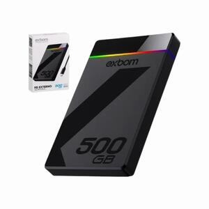 HD Externo Portátil 2.5" 500GB RGB HDE-S5GL EXBOM