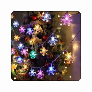 Lâmpada LED RGB 20LEDS 4M USB Floco de neve Árvore de Natal e Estrela BM-N03 B-MAX