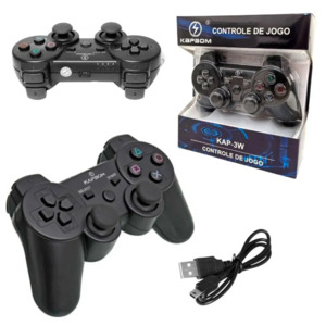 Controle Dualshock PS3 Sem Fio KAP-3W KAPBOM