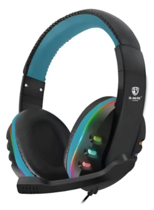 Headphone Gamer P2 Com Microfone Super Bass Azul BM-216 B-MAX