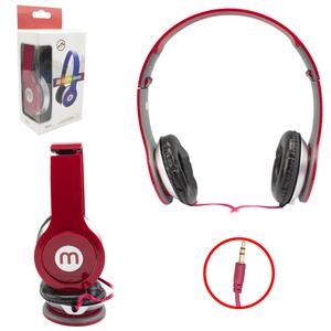 Headphone Super Bass Plug P2 Vermelho Knup MS8 MS-8 XTRAD