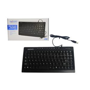 Mini Teclado Multimidia Padrão Abnt2 Usb Exbom Bk-M57 BK-M57 EXBOM