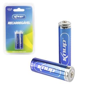 Pilhas Recarregaveis 2 Unidades AAA 1.2V Ni-Mh KP-280AAA0 KP-2800AAA KNUP