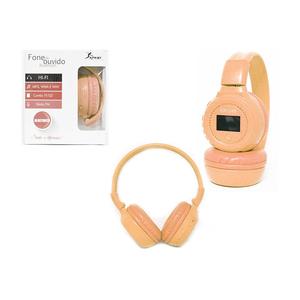 Headphone Digital Micro Tf Radio Fm Bluetooth Mp3 Wma Wav Laranja Kp-348 KP-348 KNUP