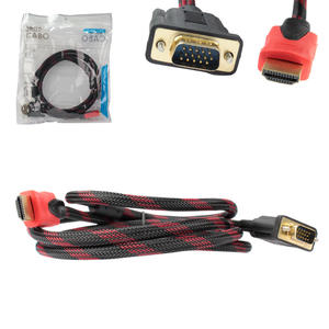 Cabo HDMI Com Saída Para VGA Com Filtro E Com Malha 1.8 Metros LE-6619 IT-BLUE