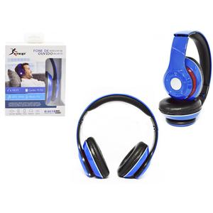 Headphone Bluetooth 3.0 Entrada Sd Card Rádio Fm Mp3 Wma E Wav Azul Kp-363 KP-363 KNUP