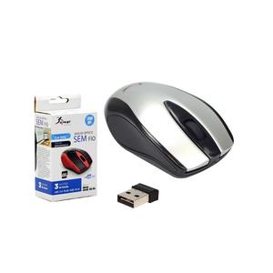 Mouse Óptico Sem Fio Usb 1200 Dpi Cinza G12 G12 KNUP