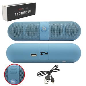 Caixa De Som Bluetooth 4W Com Suporte Para Sd Card P2 Usb Radio Fm Azul MINI SPEAKER FIVESTAR