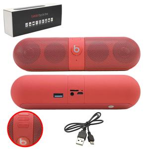 Caixa De Som Bluetooth 4W Com Suporte Para Sd Card P2 Usb Radio Fm Vermelho MINI SPEAKER FIVESTAR