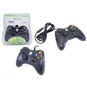 Controle Para Xbox 360 Com Fio Preto Xd521 XD521 XTRAD