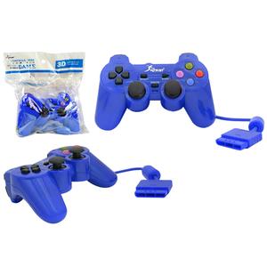 Controle Para Ps2 Knup Com Fio Azul Kp-2121A -Oem KP-2121A KNUP