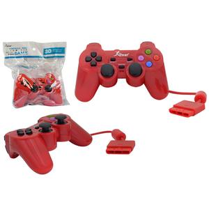 Controle Para Ps2 Knup Com Fio Vermelho Kp-2121A -Oem KP-2121A KNUP