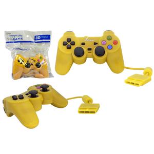 Controle Para Ps2 Knup Com Fio Amarelo Kp-2121A -Oem KP-2121A KNUP