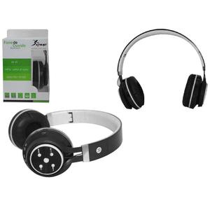 Headphone Bluetooth 3.0 Com Entrada Sd Card P2 E Rádio Fm Preto Kp-369 KP-369 KNUP