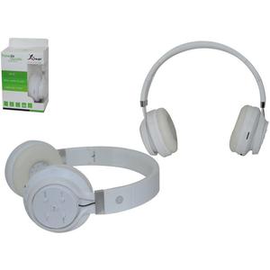 Headphone Bluetooth 3.0 Com Entrada Sd Card P2 E Rádio Fm Branco Kp-369 KP-369 KNUP