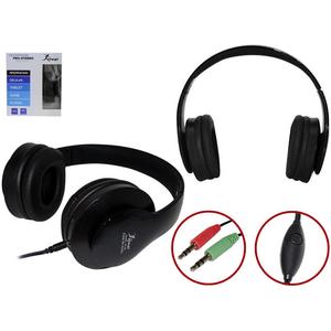 Headphone Pro-Stereo Com Microfone Mp3 Mp4 Wav Preto Kp-364 KP-364 KNUP