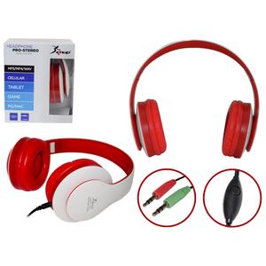 Headphone Pro-Stereo Com Microfone Mp3 Mp4 Wav Branco Kp-364 KP-364 KNUP