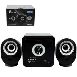 Caixa De Som 2.1 Subwoofer Com Bluetooth Fm Usb Sd Card E Cabo Auxiliar 16W Cinza Kp-6012 KP-6012 KNUP