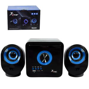 Caixa De Som 2.1 Subwoofer Com Bluetooth Fm Usb Sd Card E Cabo Auxiliar 16W Azul Kp-6012 KP-6012 KNUP