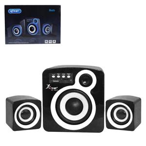 Caixa De Som 2.1 Subwoofer Com Bluetooth Fm Usb Sd Card E Cabo Auxiliar 16W Branco Kp-6011 KP-6011 KNUP